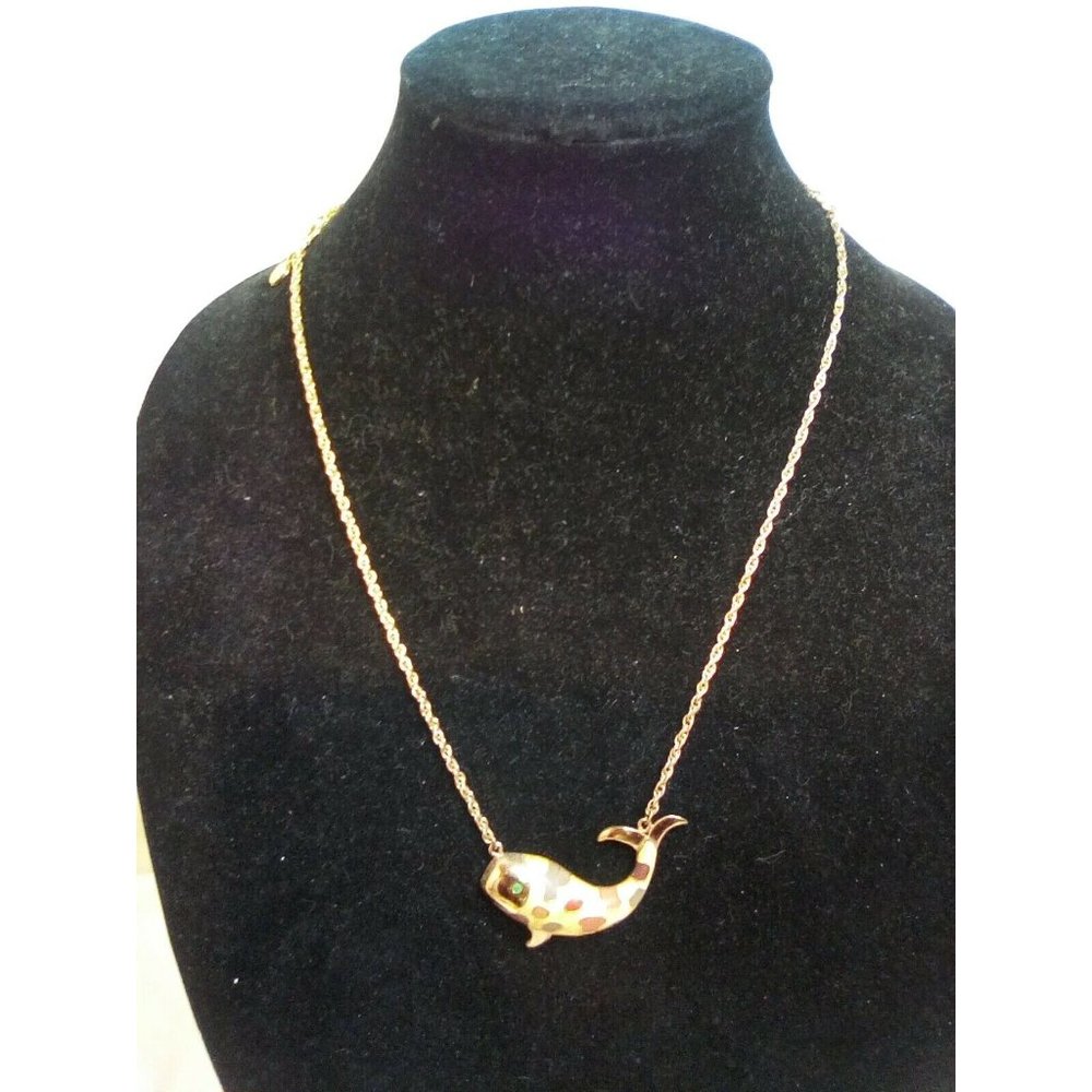 Vintage Hobe necklace with whale pendent